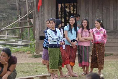 ラオスの川沿い