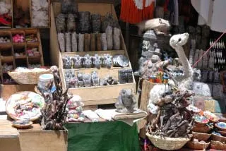 ミイラと黒魔術の道具